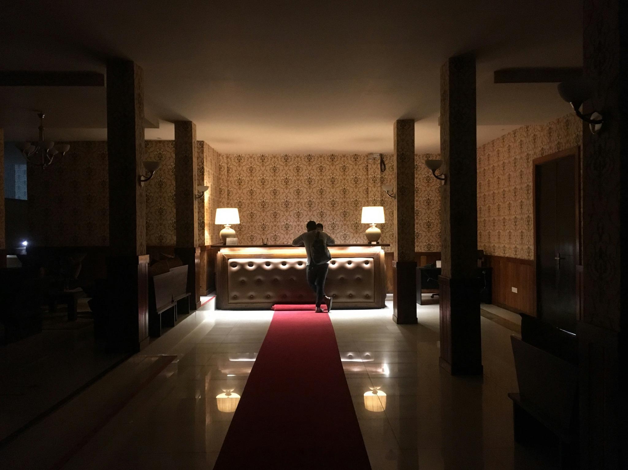 Concierge in a luxury lobby